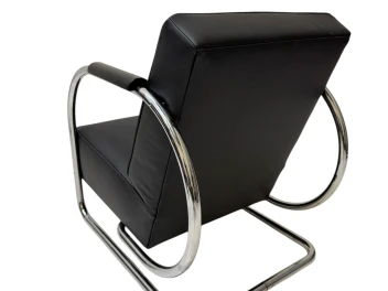 Art Deco Modernist Bauhaus Tubular Steel Lounge Chair by Frits Kuyken, 1936